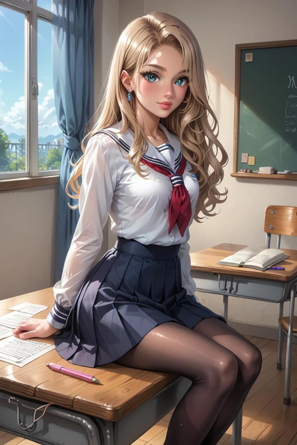 金髪女子高生