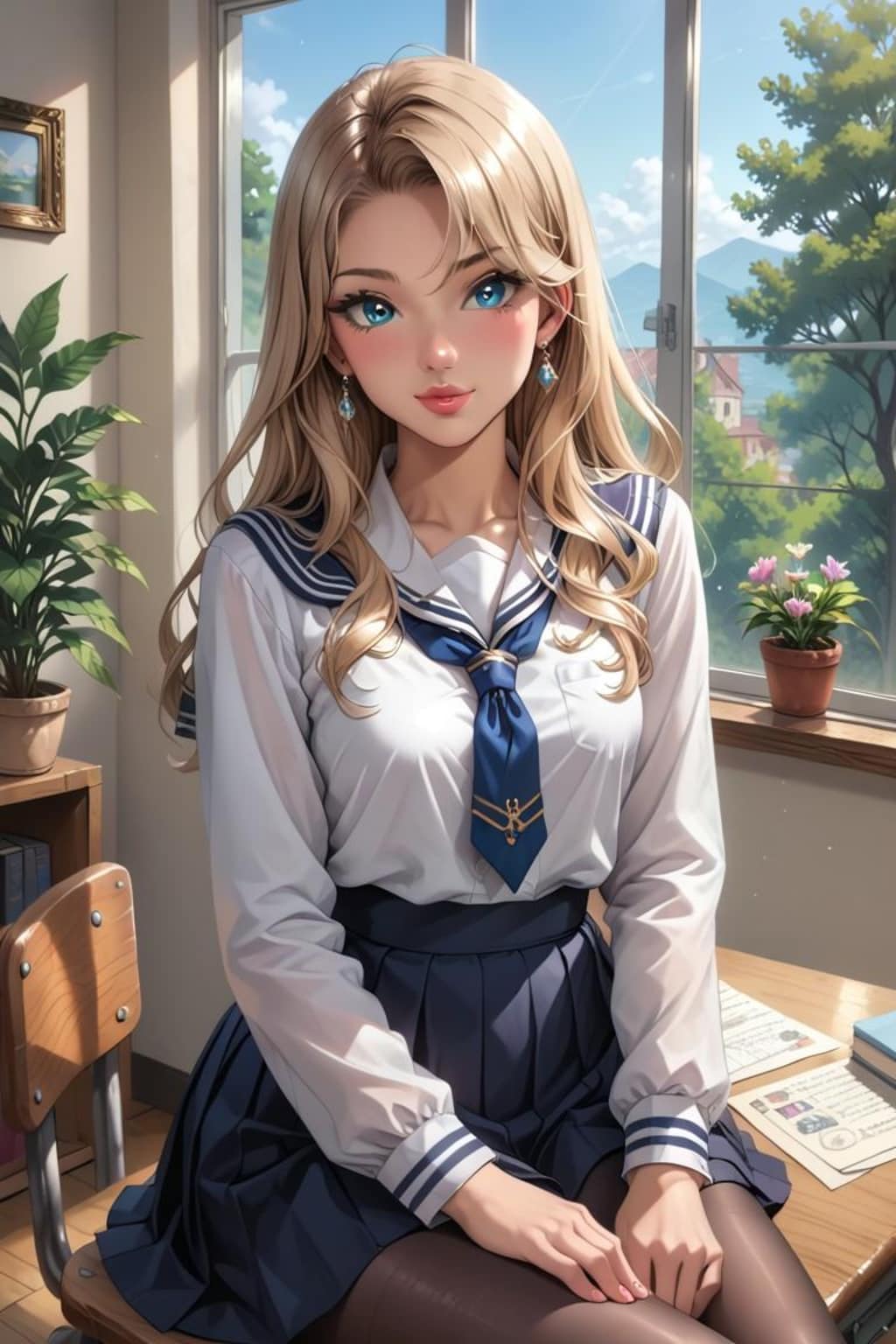 金髪女子高生