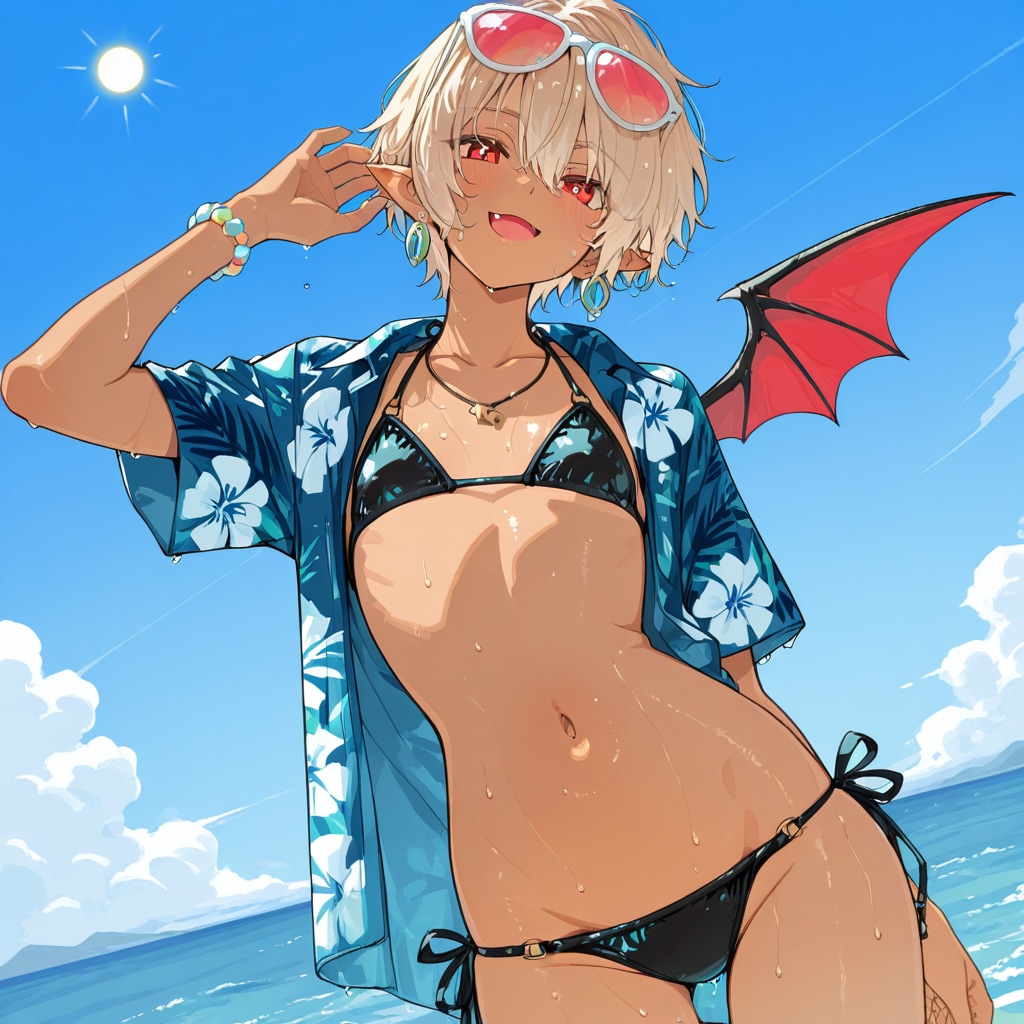 ローライズ水着吸血鬼娘