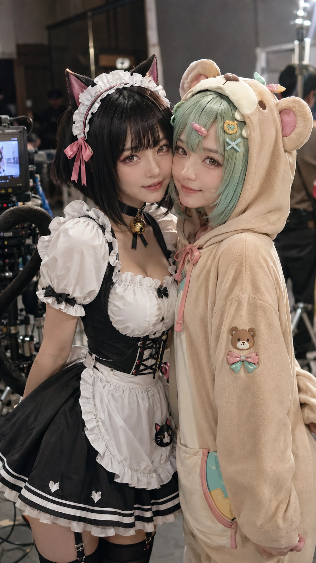 Cat & Bear, Side by Side