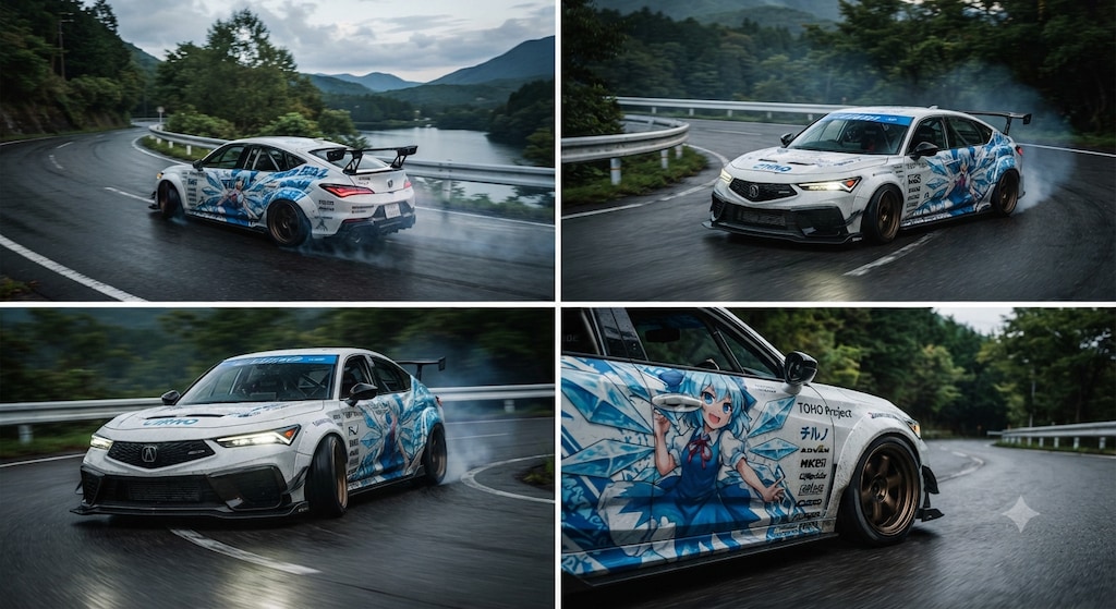 チルノ痛車インテグラ