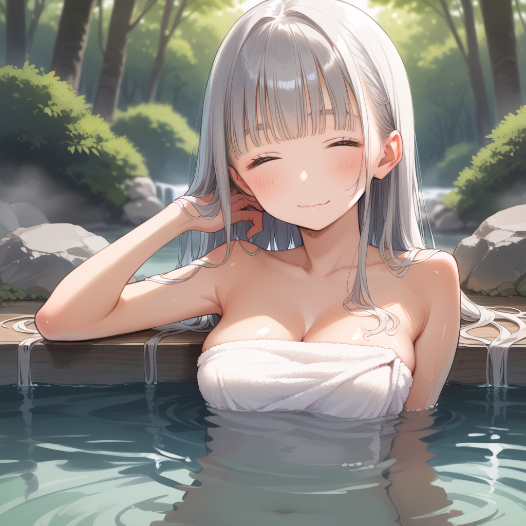 メイドさんの湯治