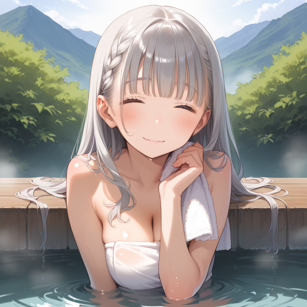 メイドさんの湯治