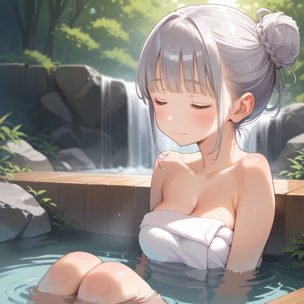 メイドさんの湯治