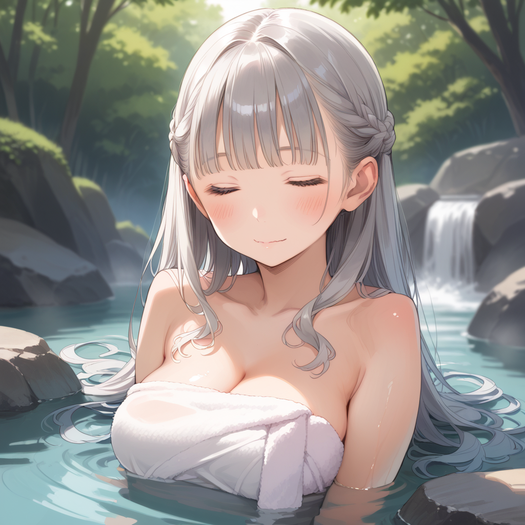 メイドさんの湯治