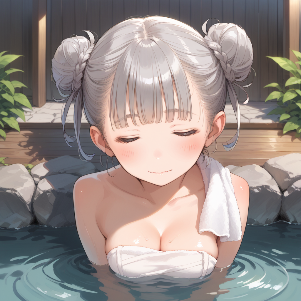 メイドさんの湯治