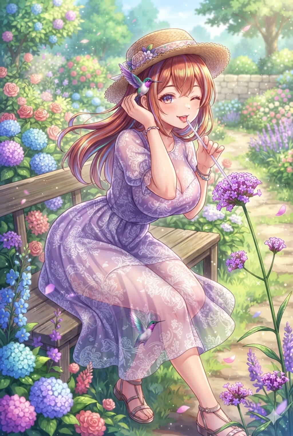 ハチドリ擬人化(麦わらワンピ)