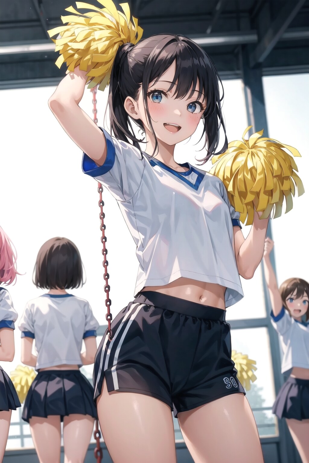 チラリと見える鍛えた体