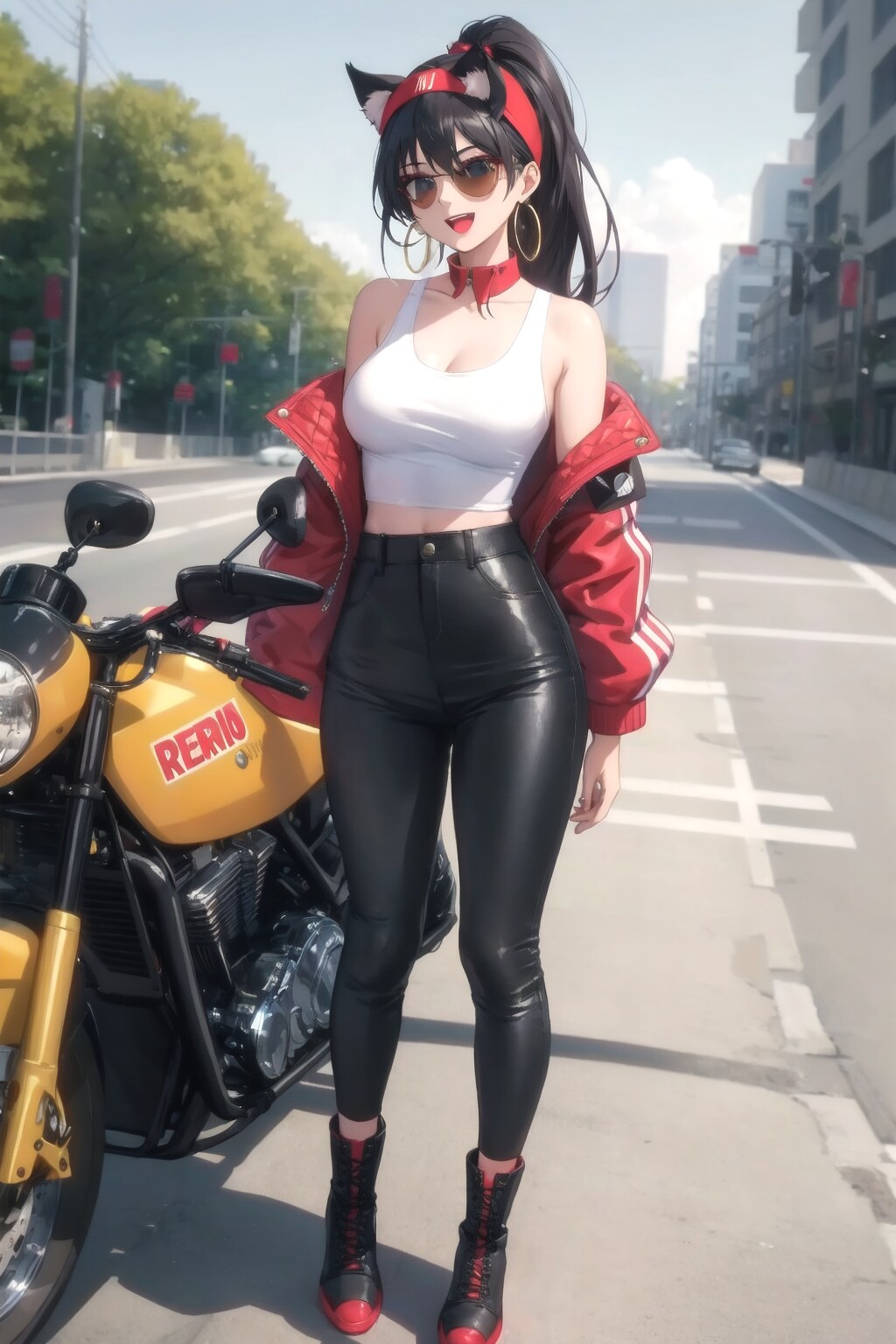 レトロなバイクレーサー V4Bver. | の人気AIイラスト・グラビア