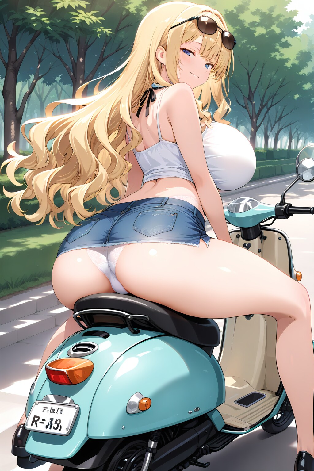 バイクに乗る なっちゃん