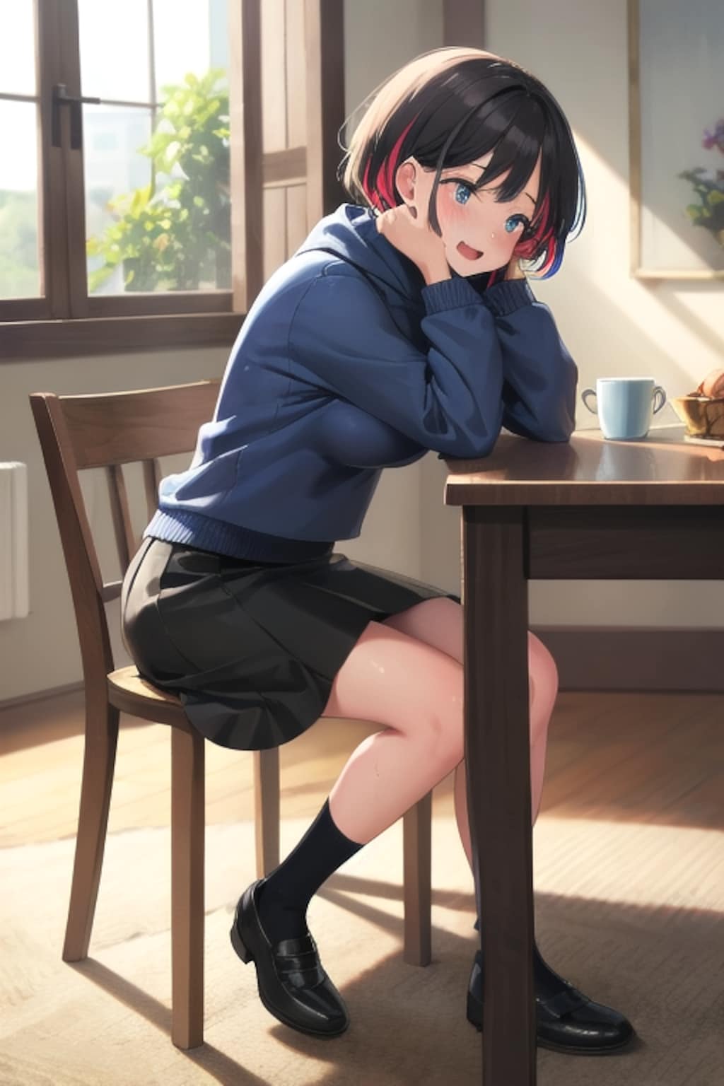 （…落ち着かないわ、コレ）