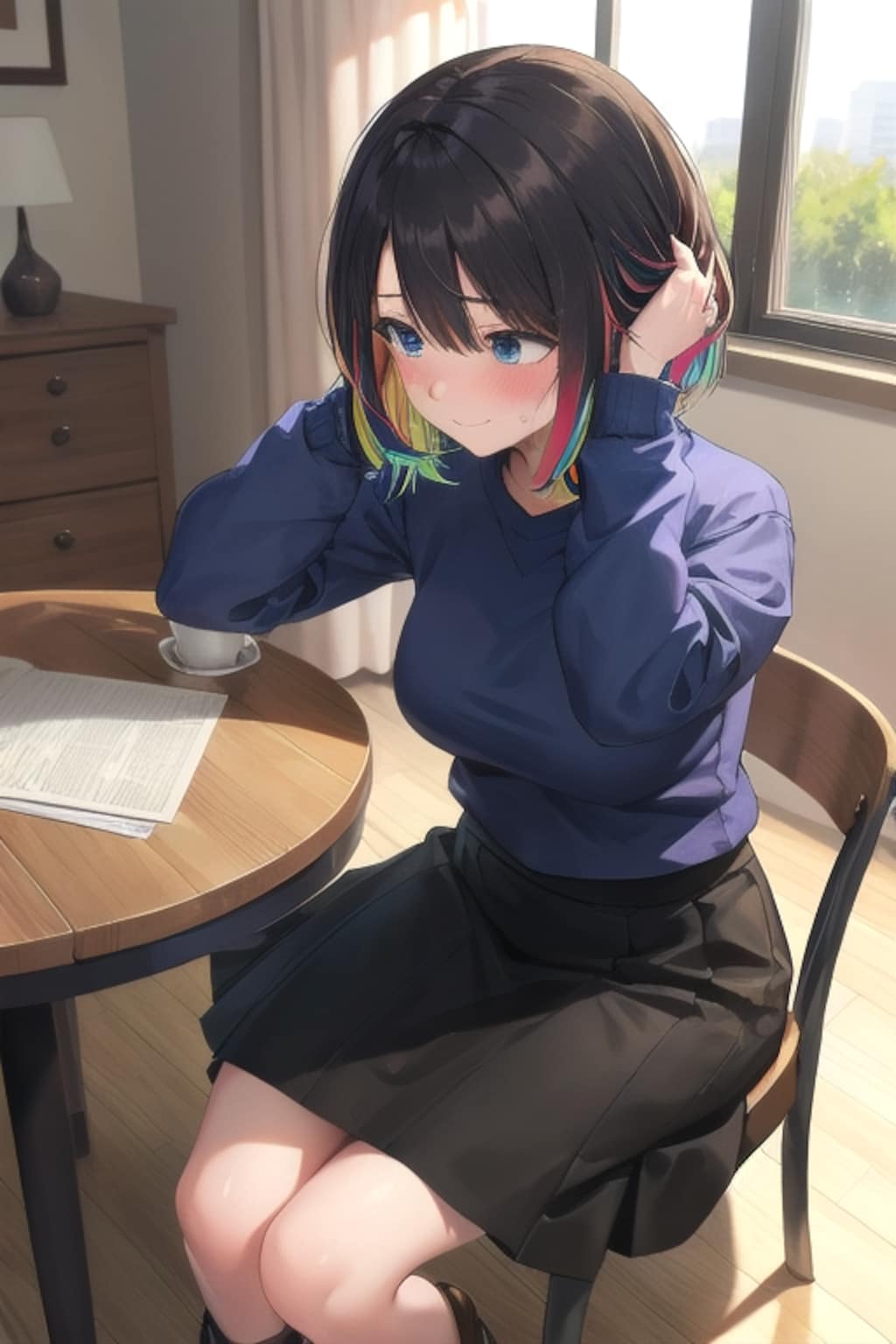 （…落ち着かないわ、コレ）