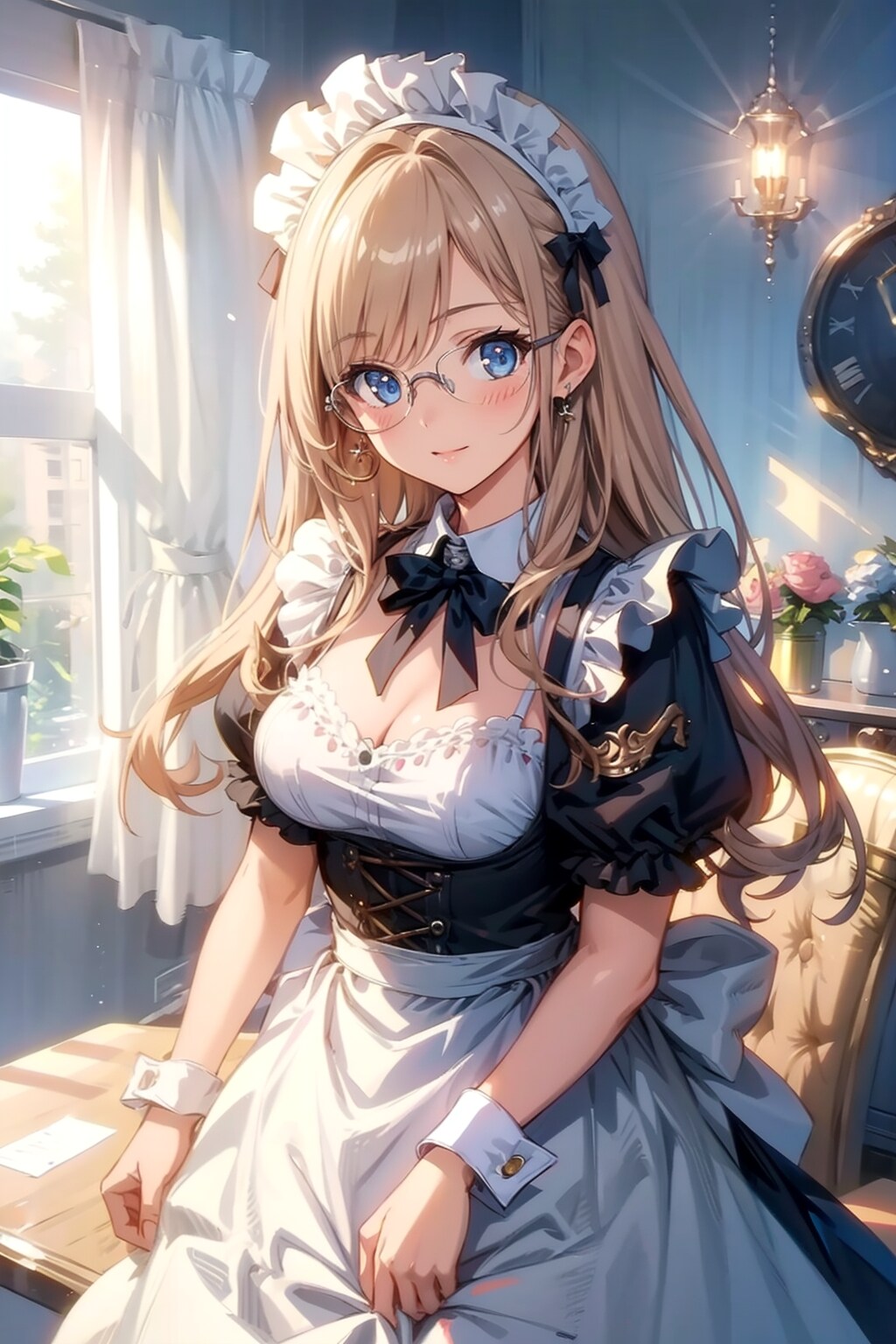 メガネ美少女メイド