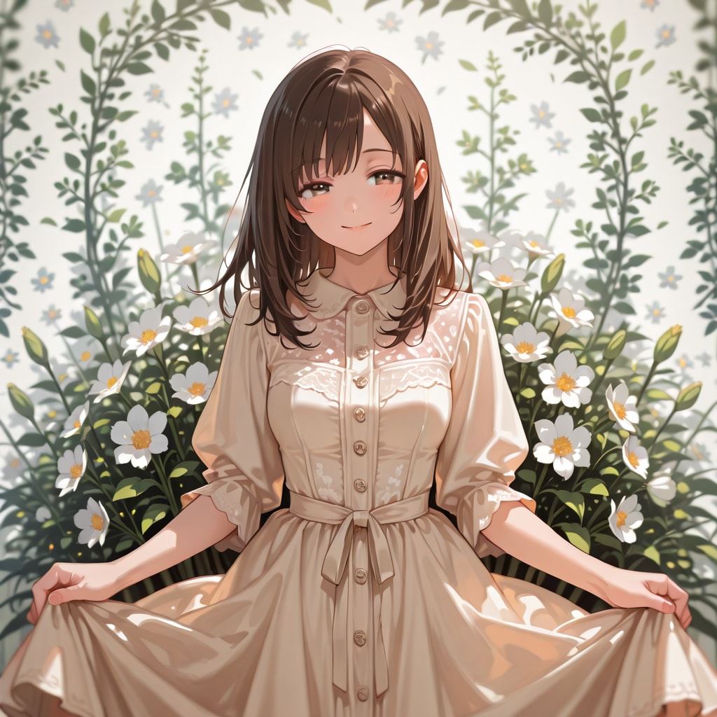 花と少女 | の人気AIイラスト・グラビア