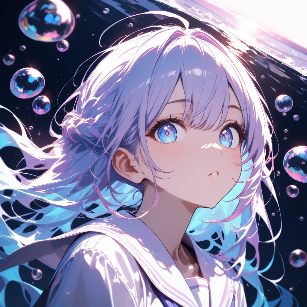 水のまどろみ | chichi-pui（ちちぷい）AIイラスト専用の投稿＆生成サイト