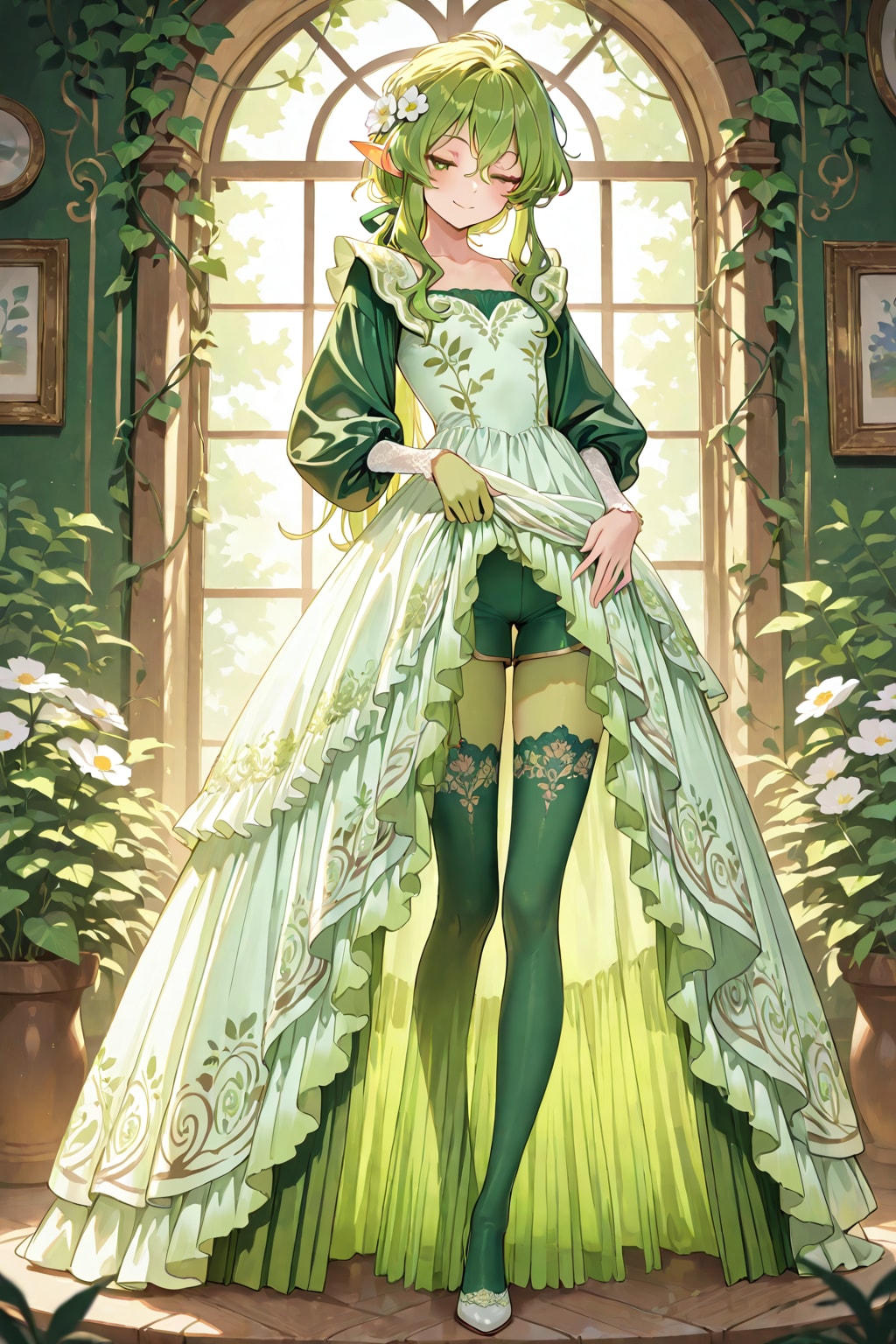 Dryad chan skirt lift