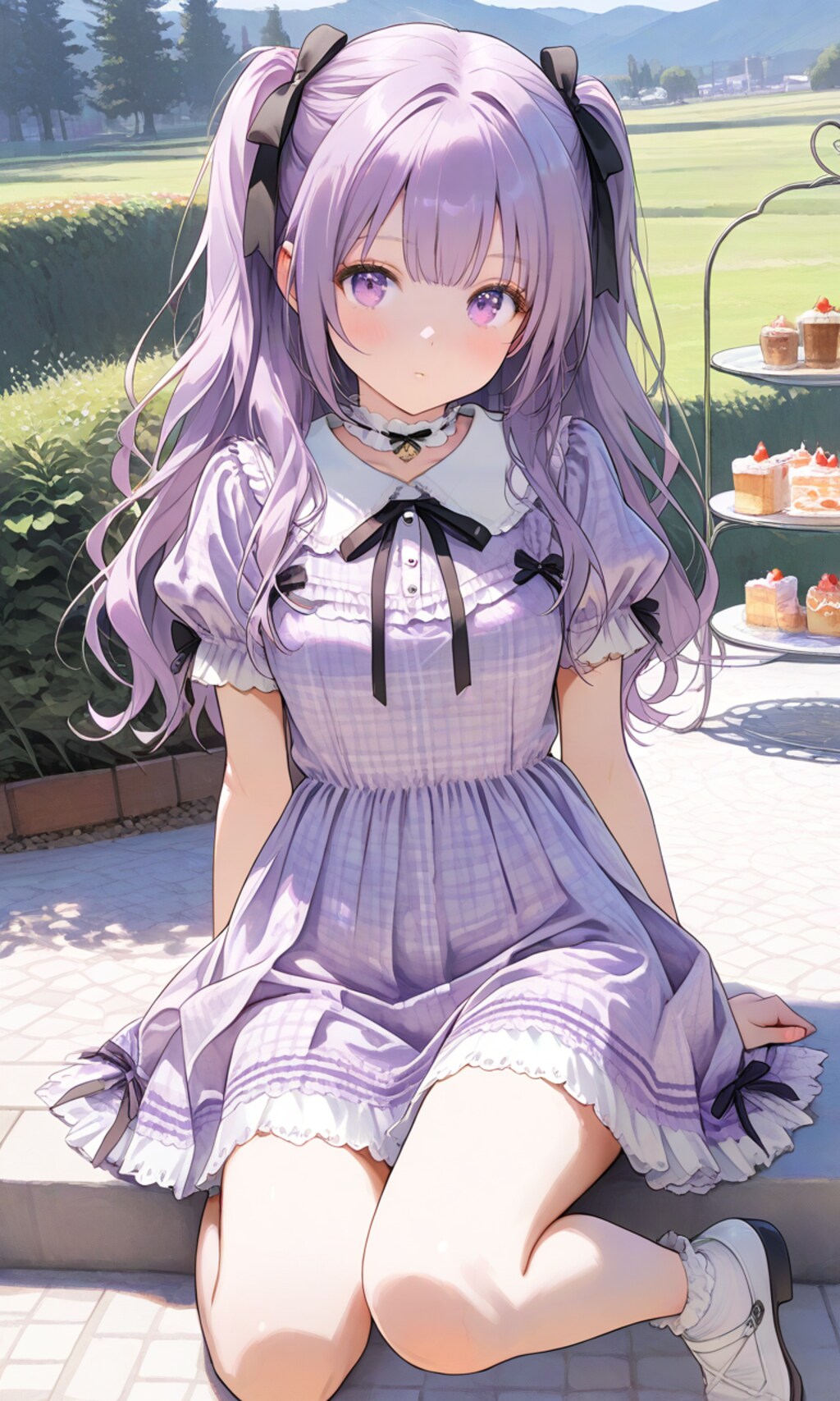 ラベンダーカラーのワンピ（衣装といっしょ）