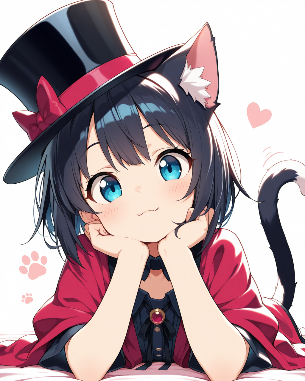 シルクハットねこ