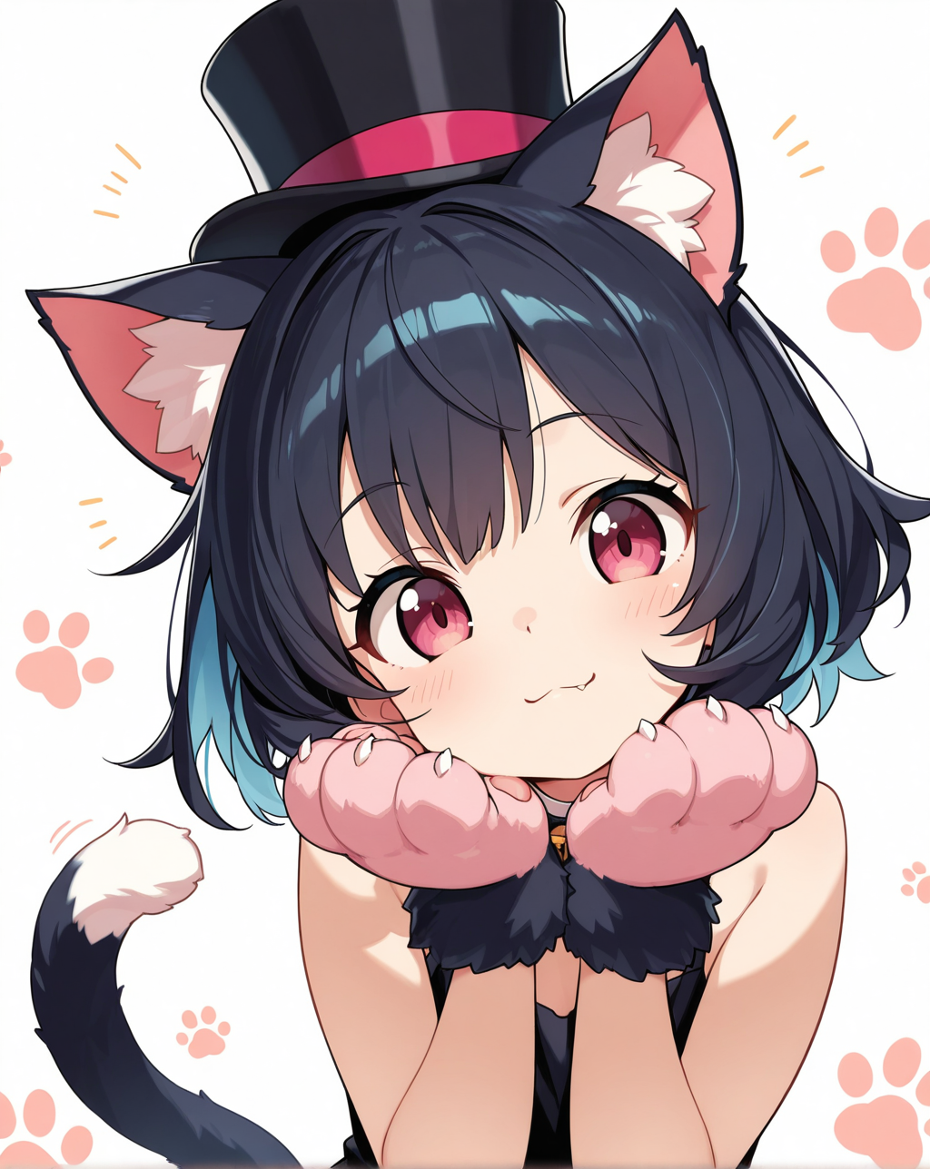 シルクハットねこ