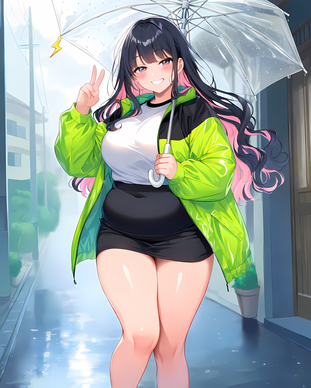 雷記念日の雨もポップに⚡リナ