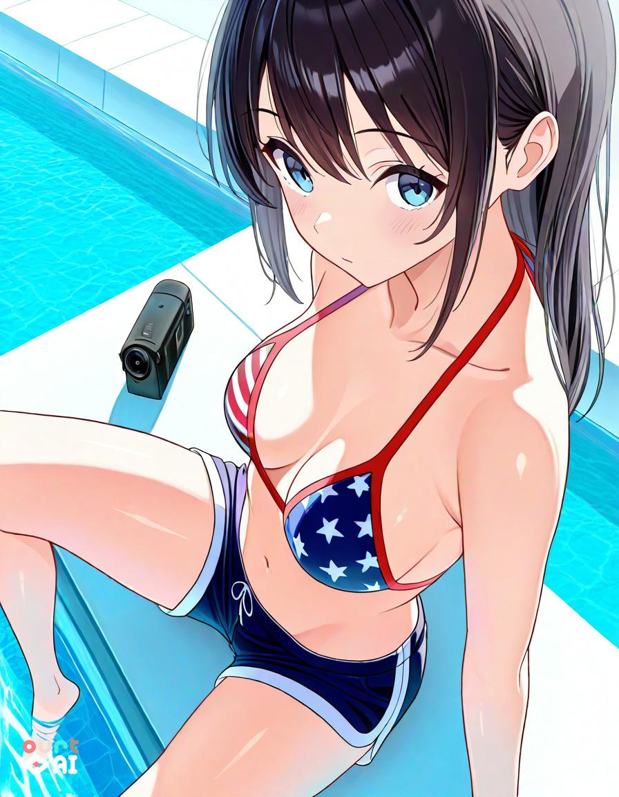 星条旗ビキニの葵さん