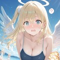 水着の金髪天使ちゃん 2枚目