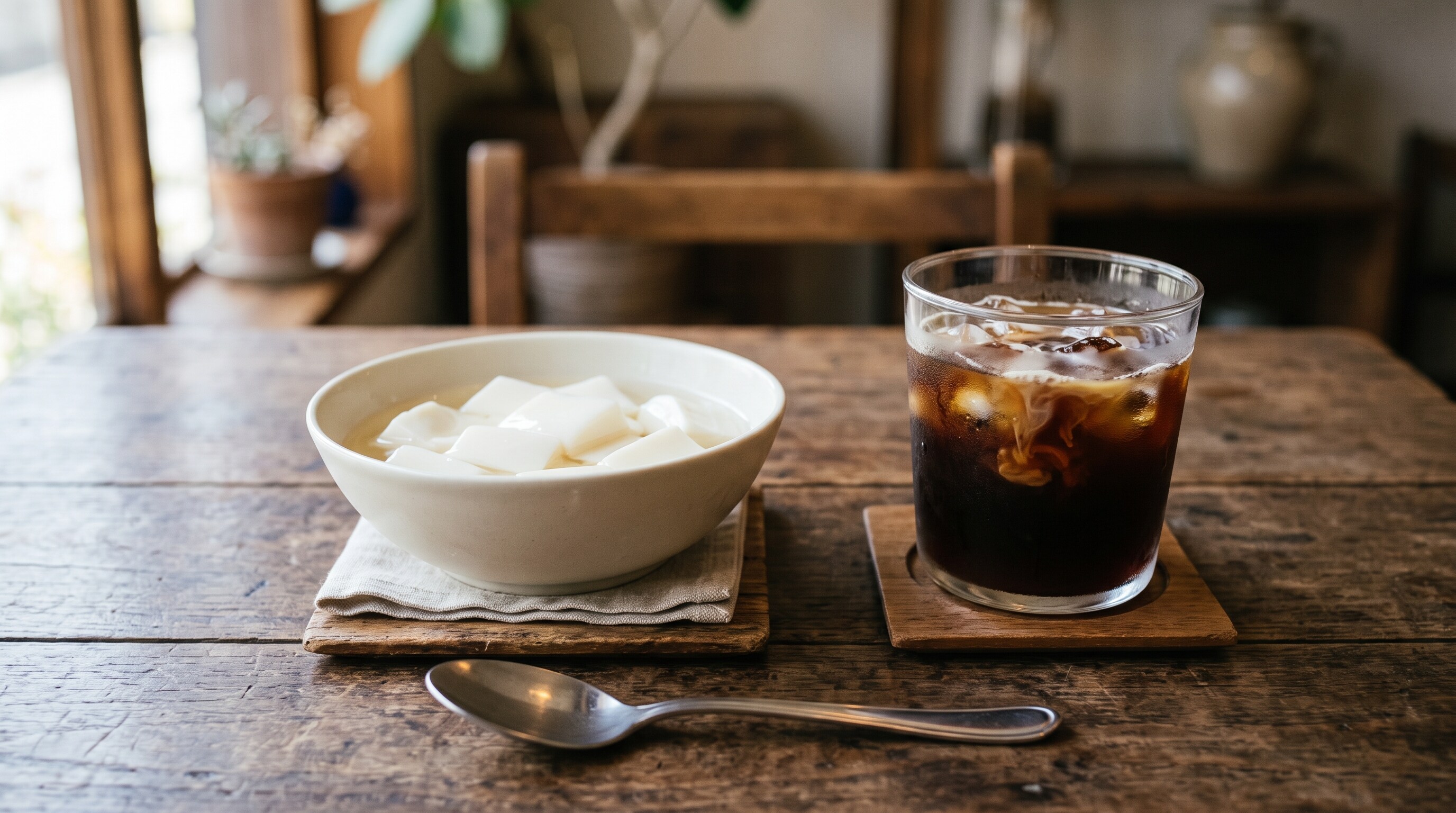 デザートの杏仁豆腐