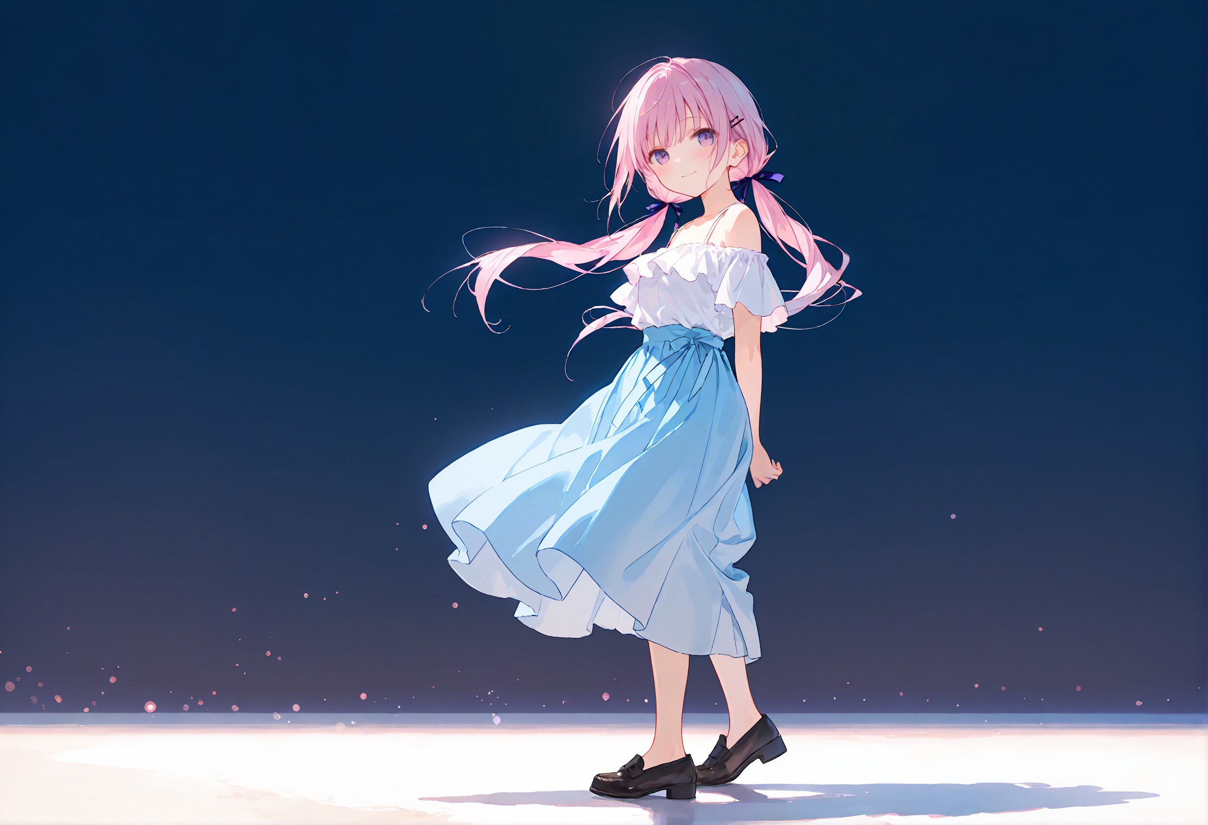 暗い空に溶ける、ピンクの奇跡 | の人気AIイラスト・グラビア