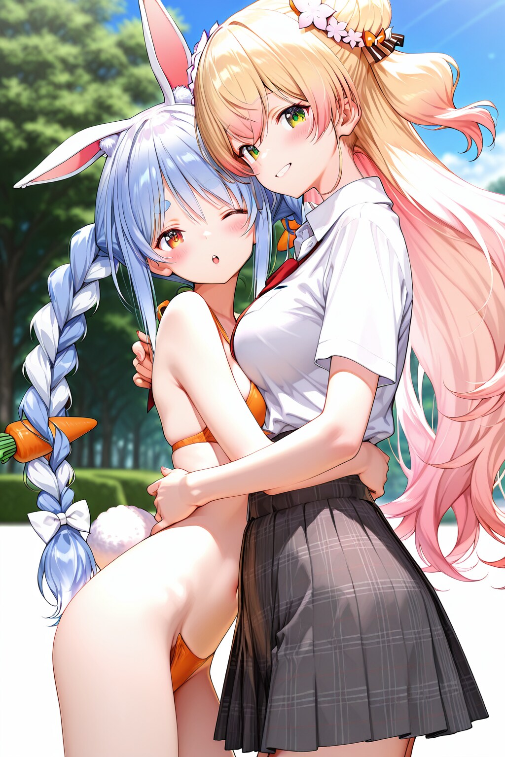 兎田ぺこらと桃鈴ねね！