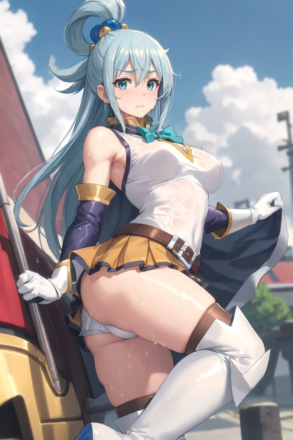 むっちりふとももアクア