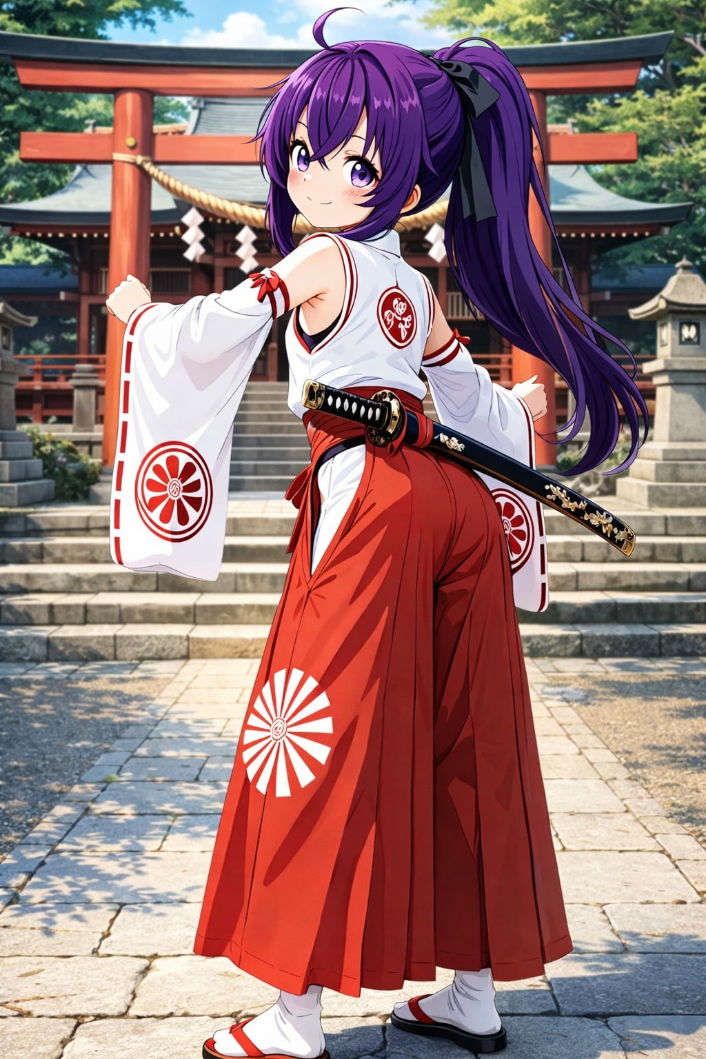 忍神社の巫女