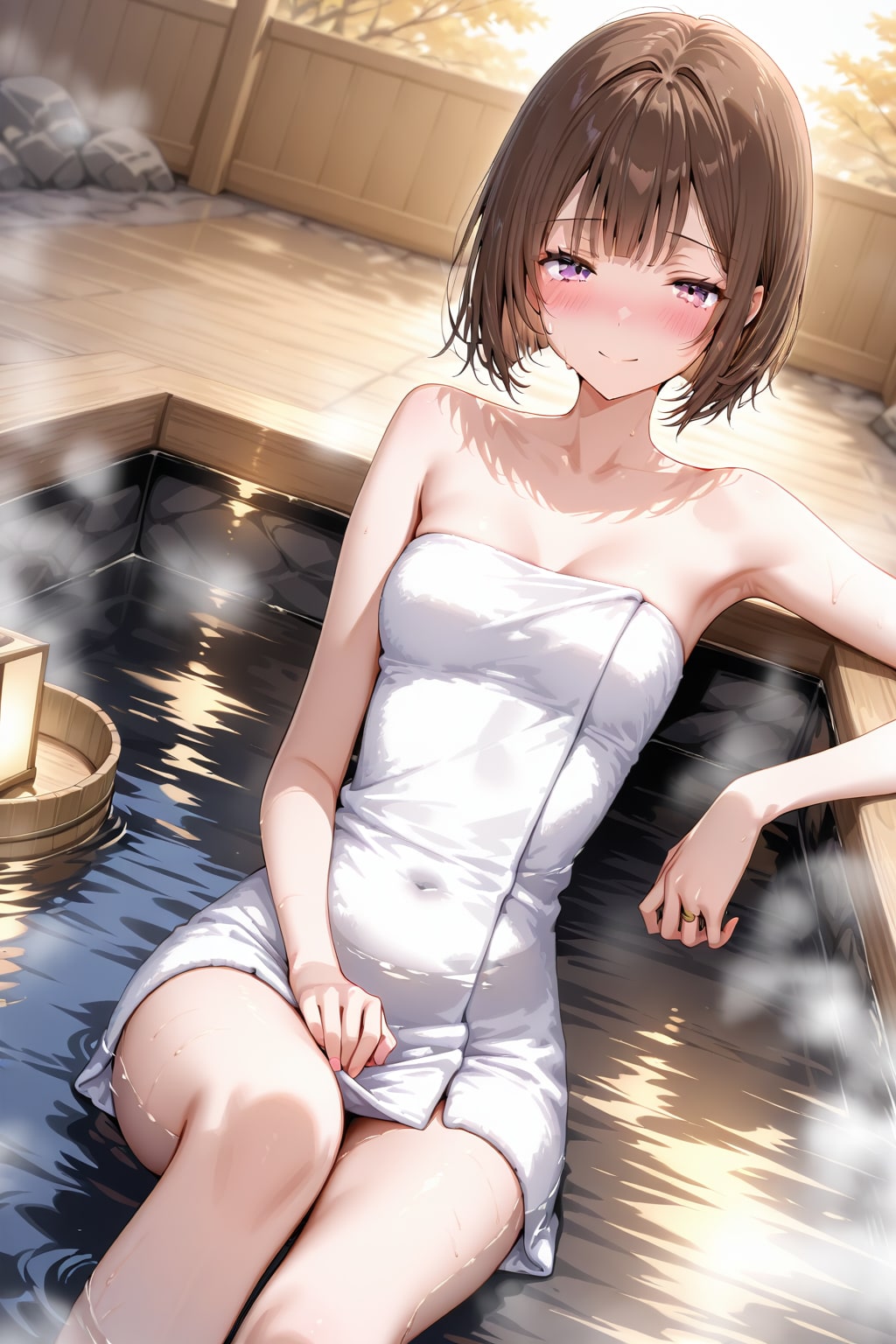 スーパー銭湯にて