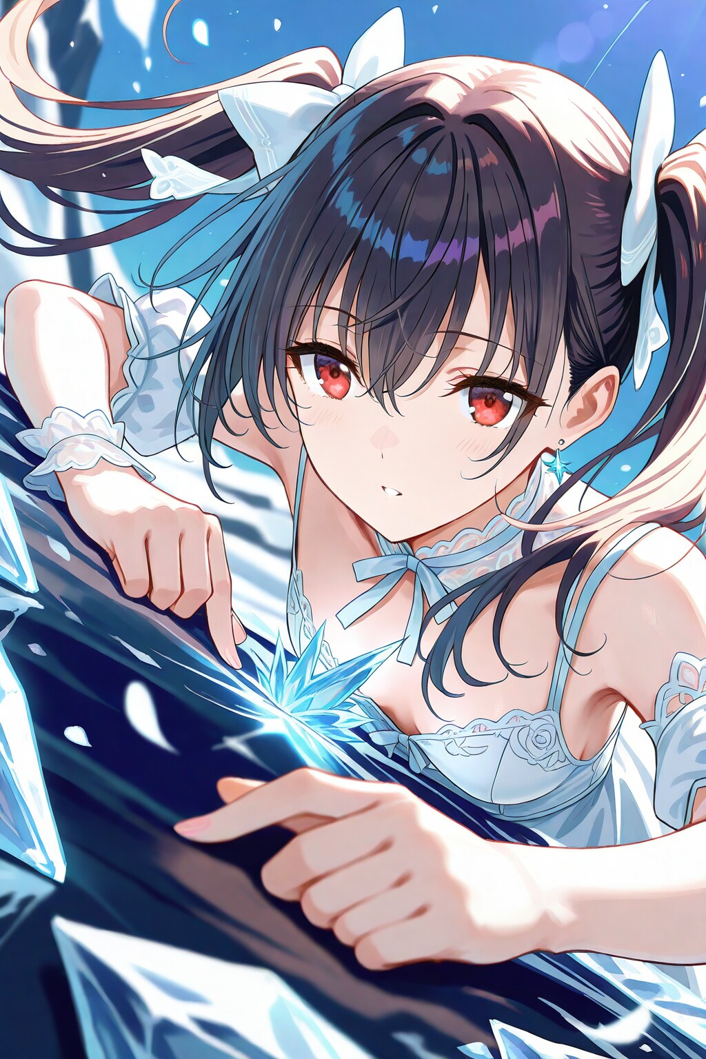 黒髪白ドレス(氷華)_20250501