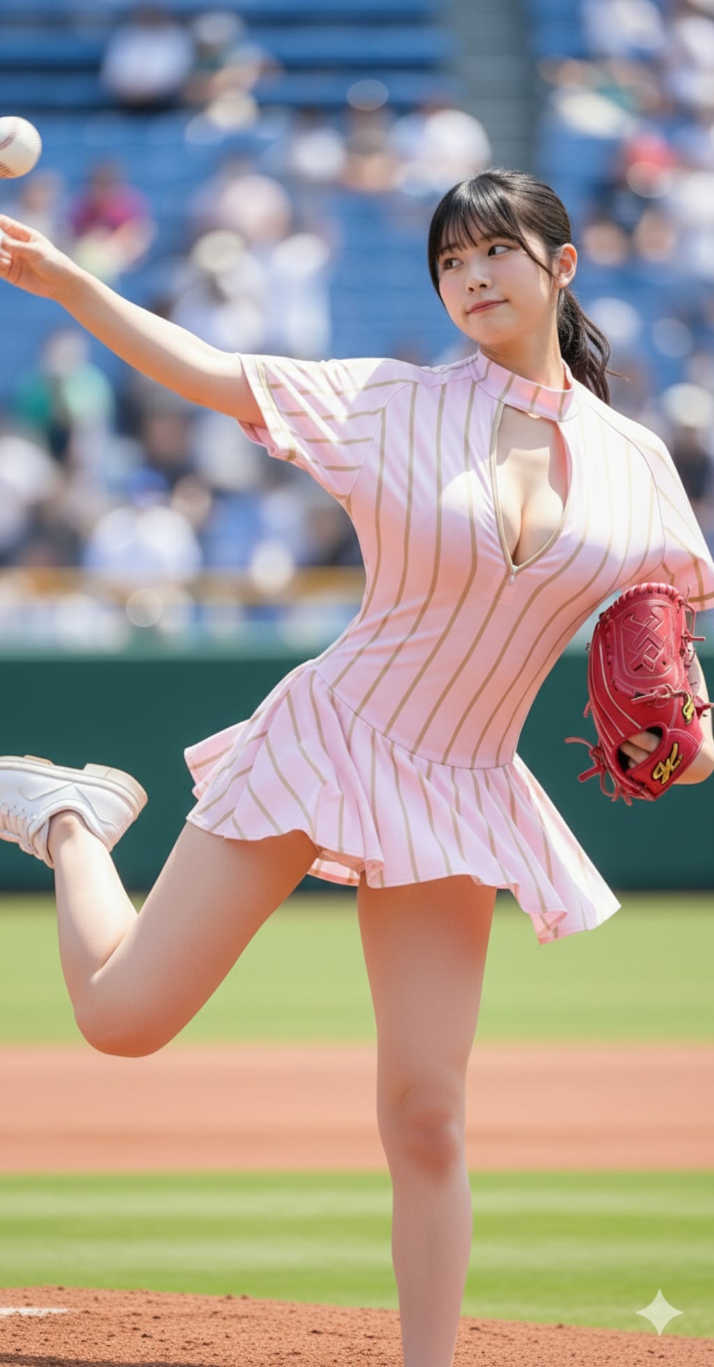 童貞を殺すノーパン始球式