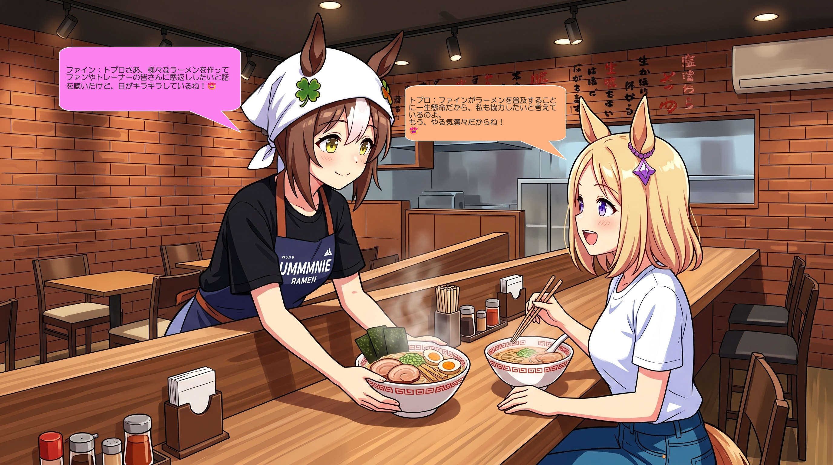 ファインとトプロ、ラーメン屋を開店する