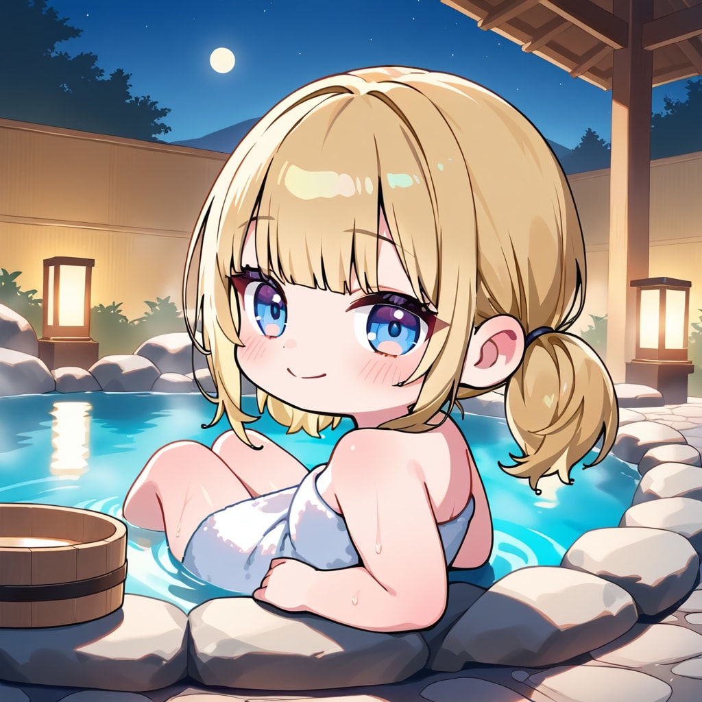 温泉でのんびり♪