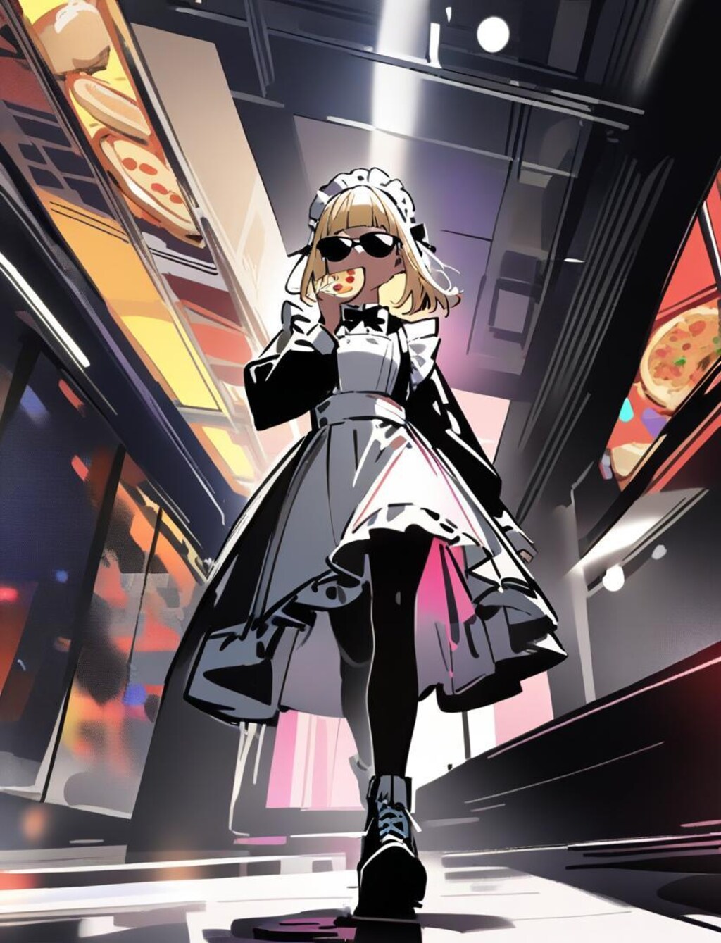 ✨私モデルメイドよ✨感を出しつつも徐々におピッツァメイドちゃん感が出ちゃう系メイドちゃん