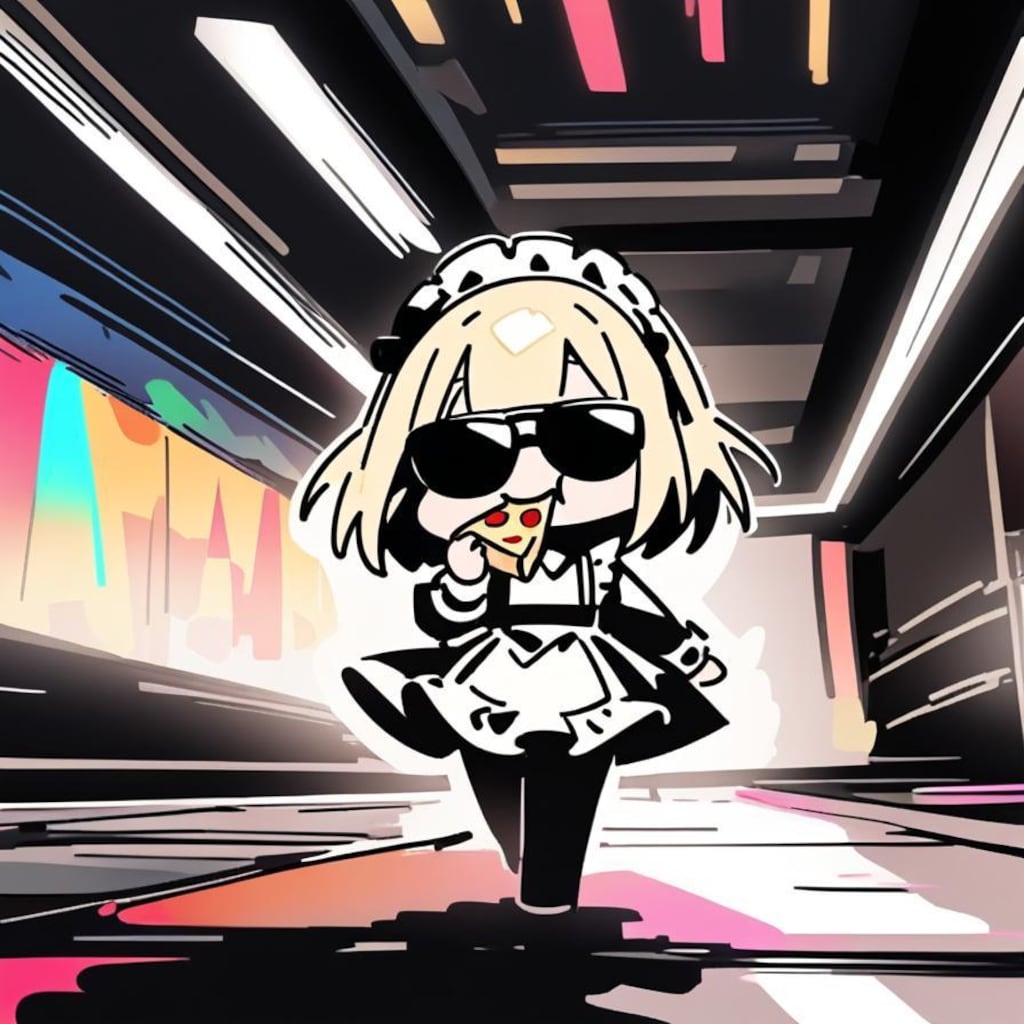 ✨私モデルメイドよ✨感を出しつつも徐々におピッツァメイドちゃん感が出ちゃう系メイドちゃん