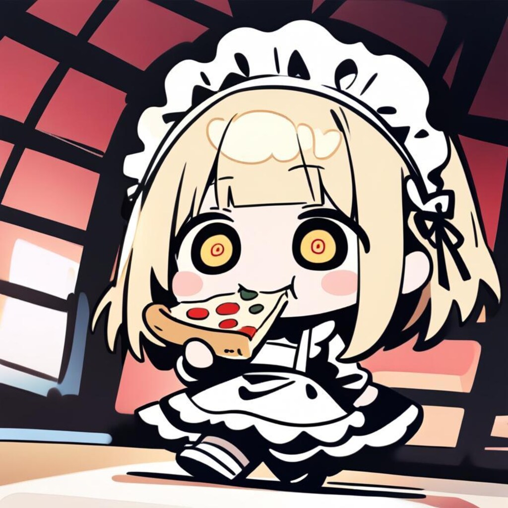 ✨私モデルメイドよ✨感を出しつつも徐々におピッツァメイドちゃん感が出ちゃう系メイドちゃん