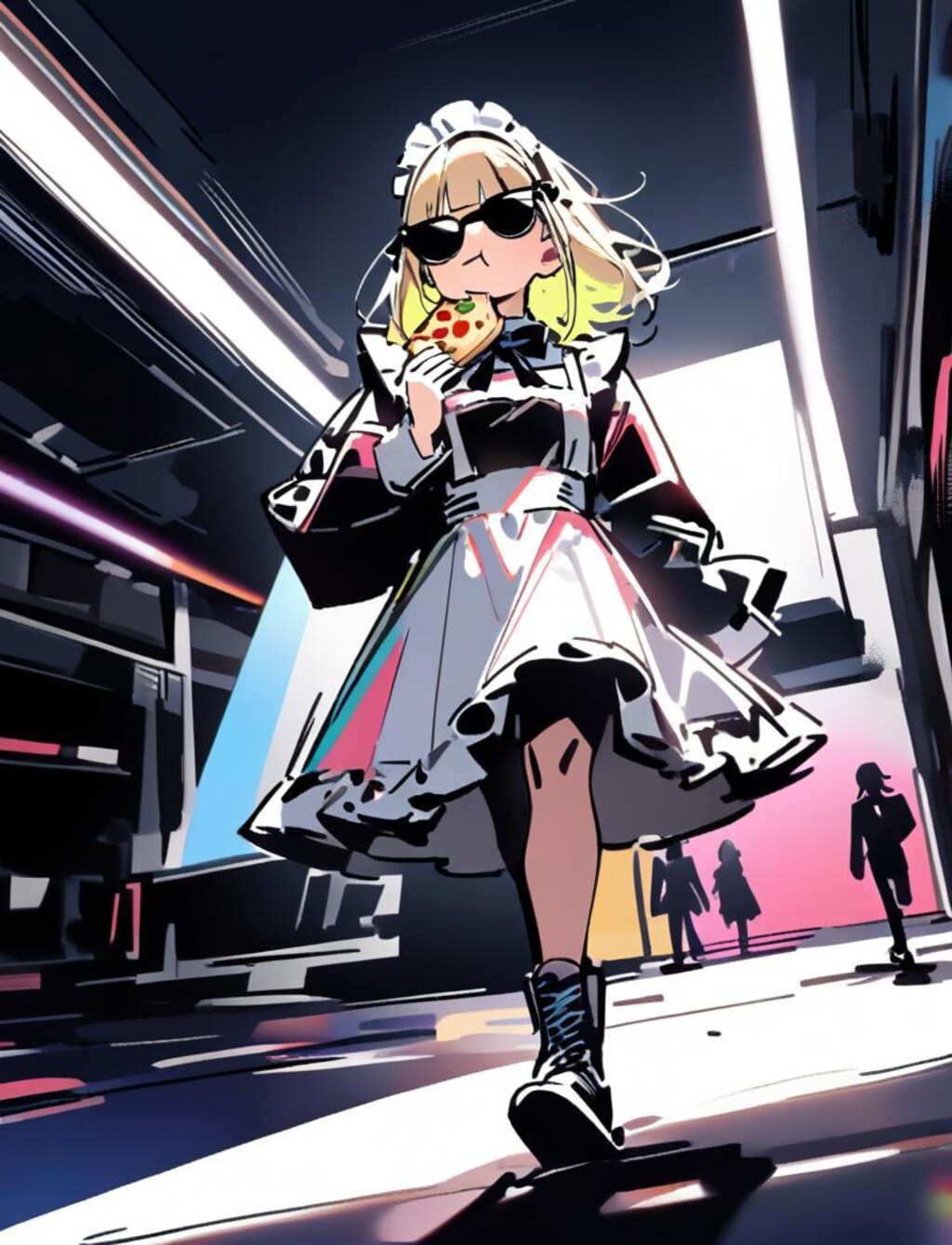 ✨私モデルメイドよ✨感を出しつつも徐々におピッツァメイドちゃん感が出ちゃう系メイドちゃん