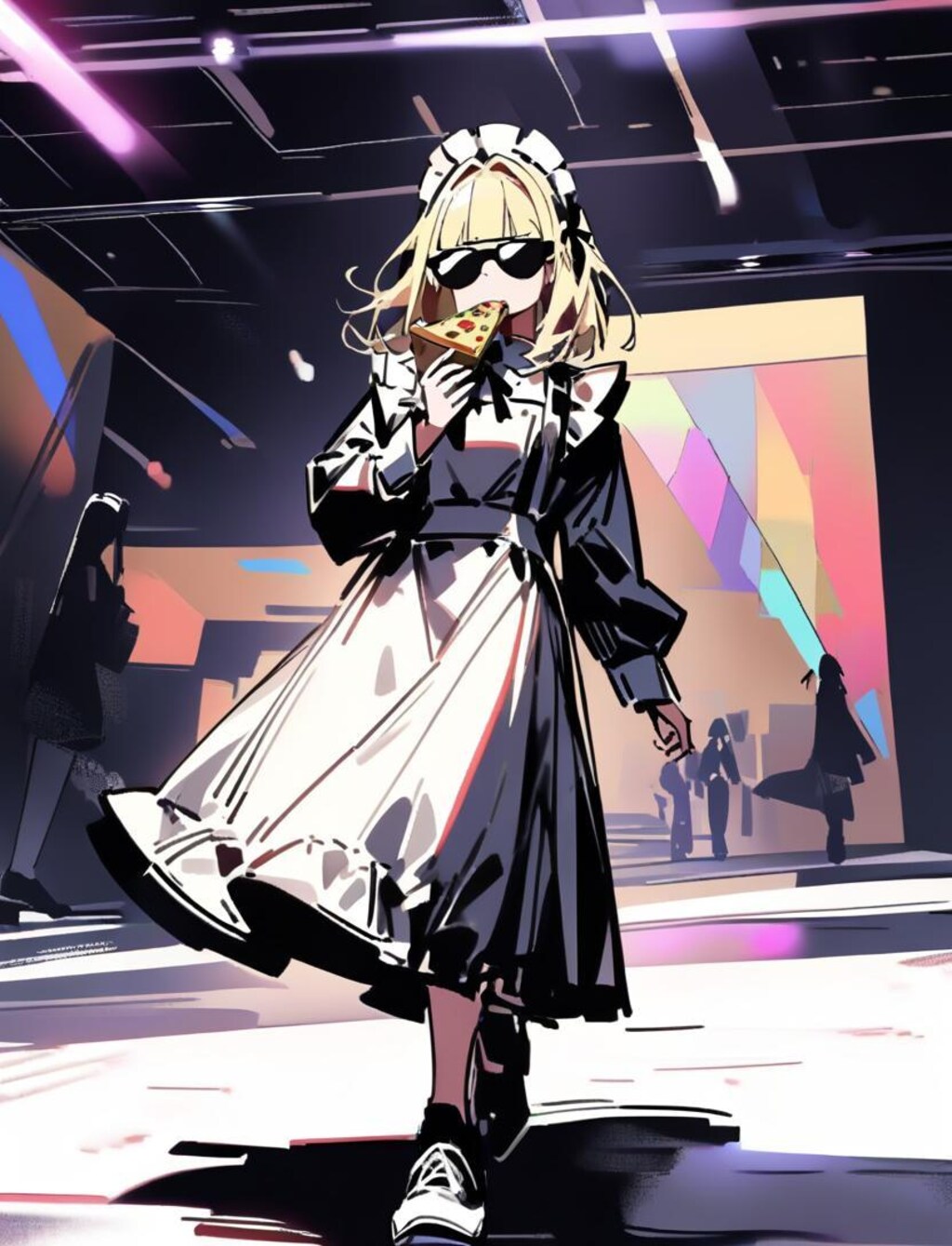 ✨私モデルメイドよ✨感を出しつつも徐々におピッツァメイドちゃん感が出ちゃう系メイドちゃん