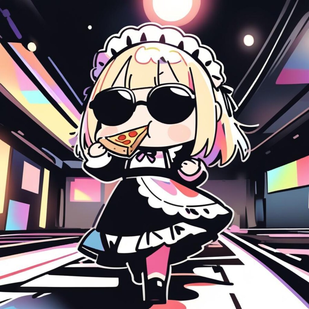 ✨私モデルメイドよ✨感を出しつつも徐々におピッツァメイドちゃん感が出ちゃう系メイドちゃん