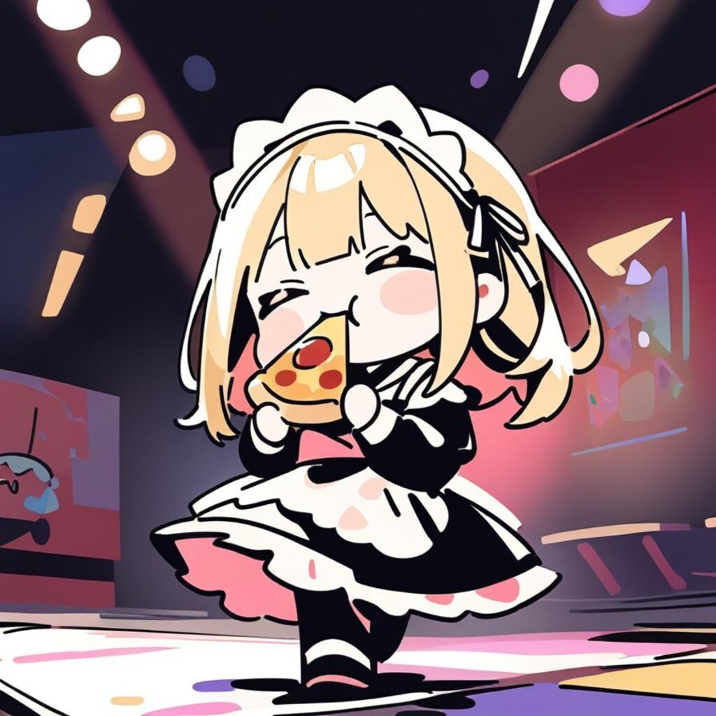 ✨私モデルメイドよ✨感を出しつつも徐々におピッツァメイドちゃん感が出ちゃう系メイドちゃん