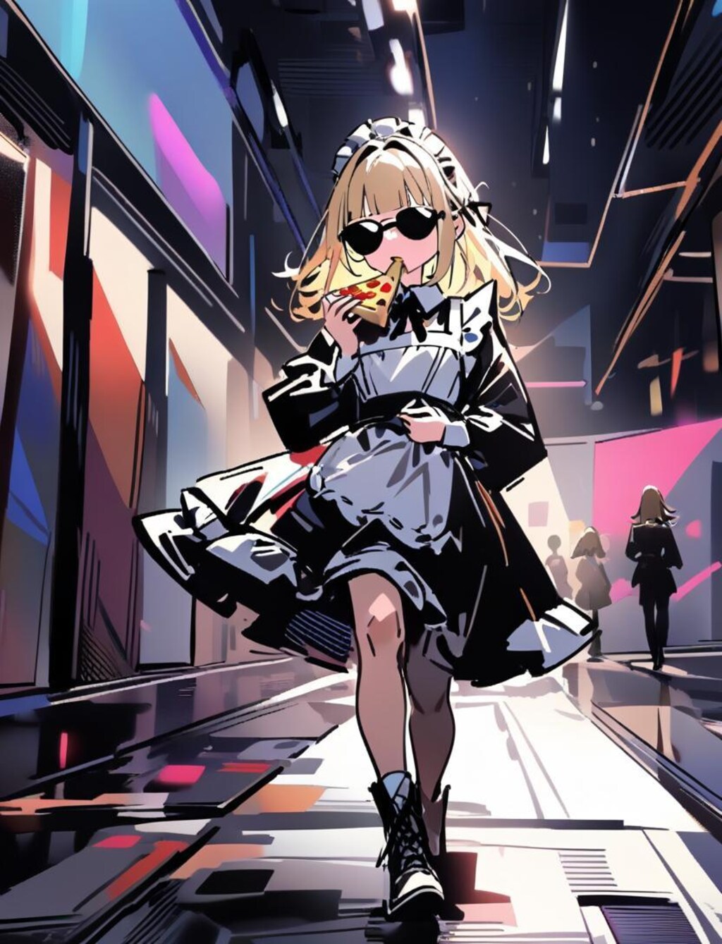 ✨私モデルメイドよ✨感を出しつつも徐々におピッツァメイドちゃん感が出ちゃう系メイドちゃん