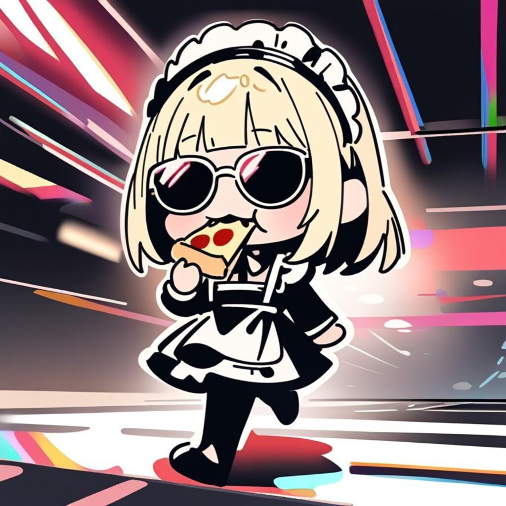 ✨私モデルメイドよ✨感を出しつつも徐々におピッツァメイドちゃん感が出ちゃう系メイドちゃん