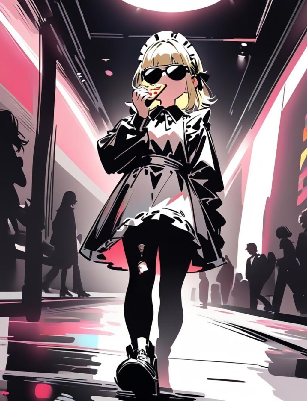 ✨私モデルメイドよ✨感を出しつつも徐々におピッツァメイドちゃん感が出ちゃう系メイドちゃん