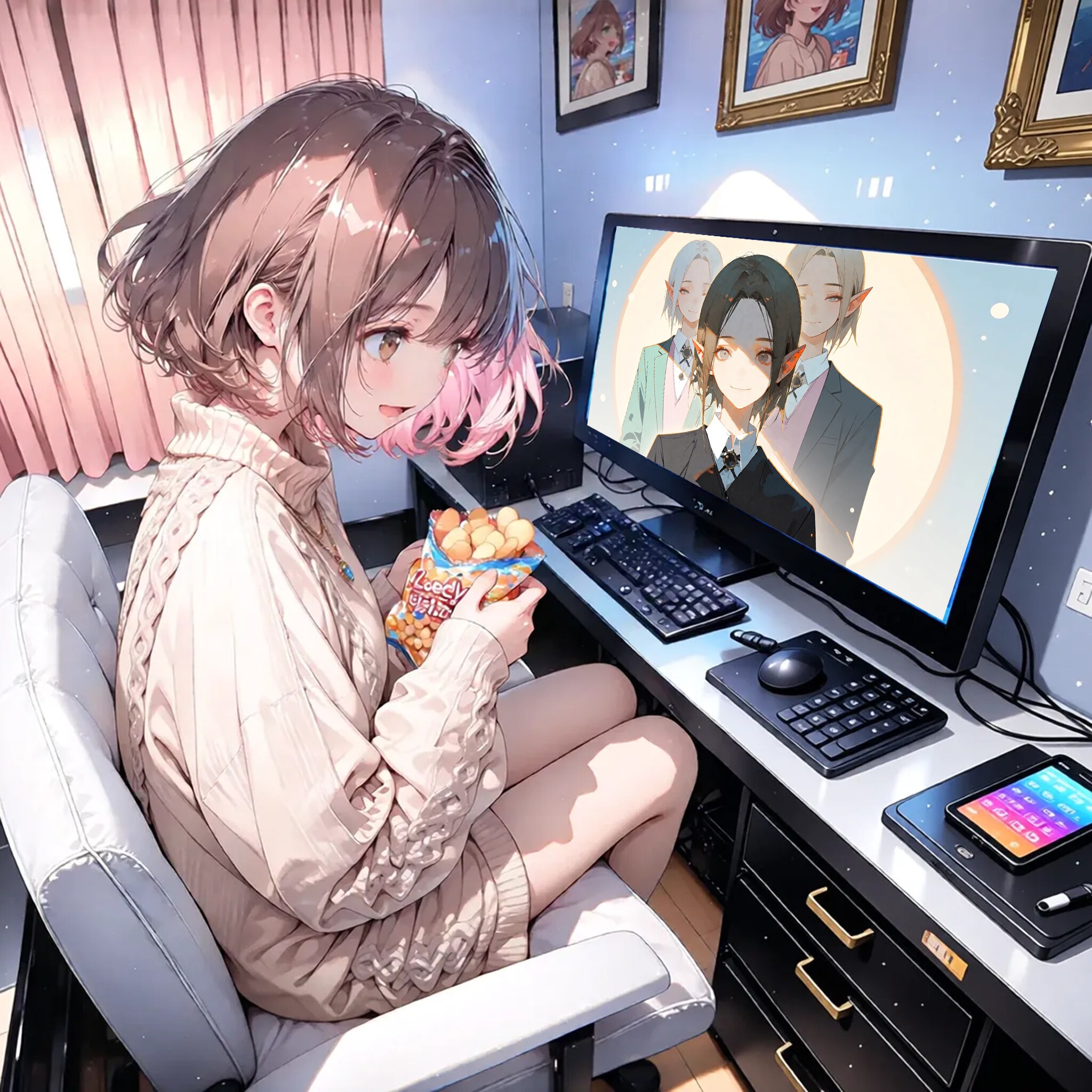 乙女ゲーにハマって入学式を忘れた娘