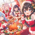 賑やかなクリスマスパーティ 2枚目