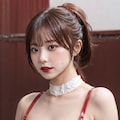 赤ラテックスビキニ 10枚目