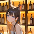 猫耳チューブトップinBar 8枚目